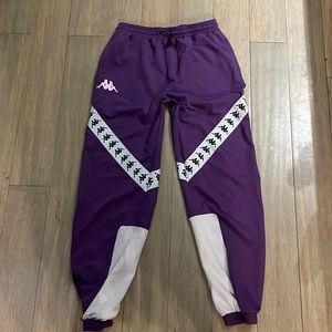 Mens Kappa Sweatpants Purple
